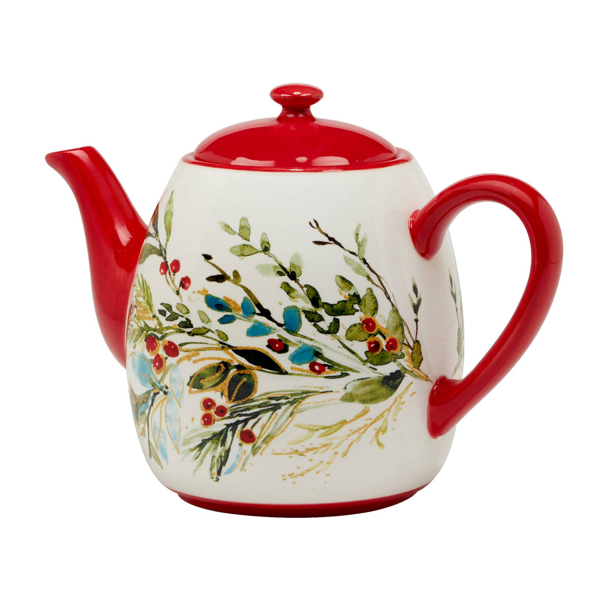 Christmas Gatherings Keramik-Teekanne – Weihnachtsdesign | ca. 1,06 Liter
