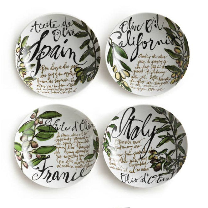 🌿 Exklusives Olivenöl-Schalen Set 4er