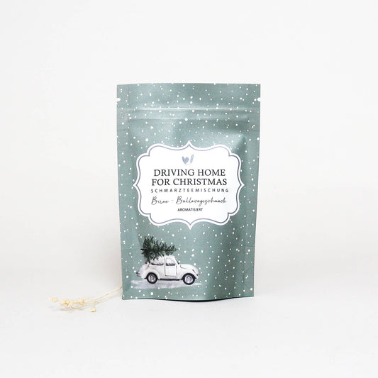 Teesäckchen "Driving home for Christmas"