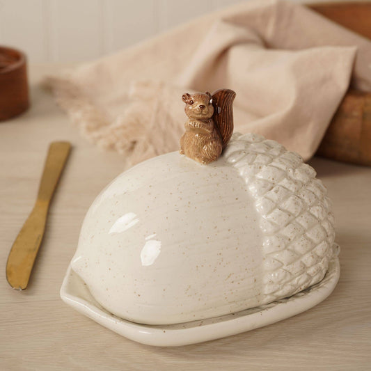 Country Living Butterdose mit Eichhörnchen