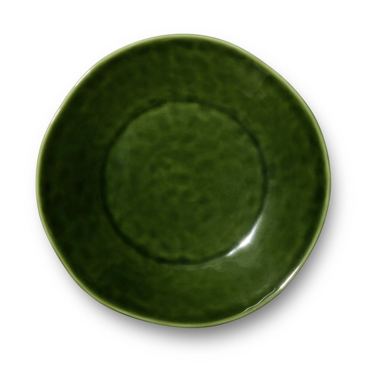 VERDE Speiseteller Set aus Steinzeug – Olivgrün | Ø ca. 28 cm