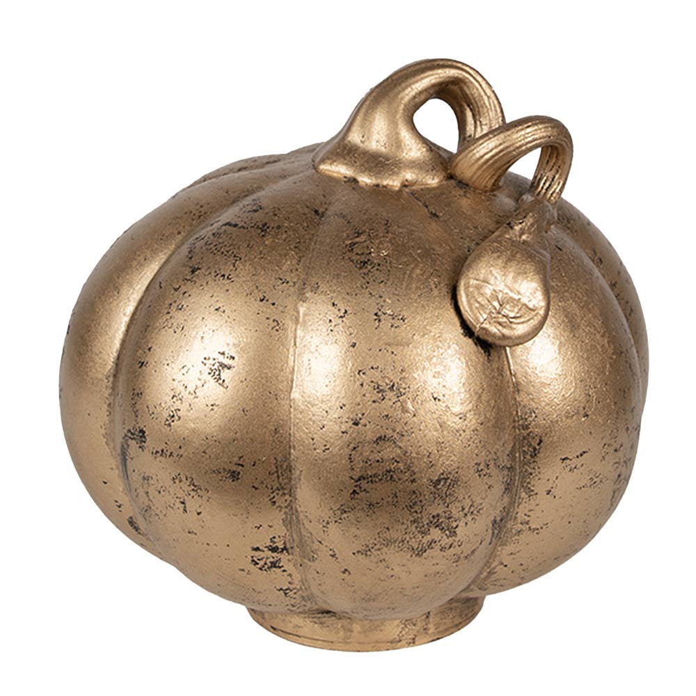 Deko-Kürbis Ø 15x15 cm Kupferfarbenes Glas