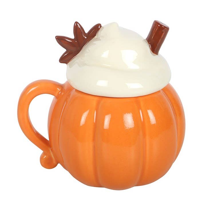 Herbstbecher mit Kürbiscreme und Deckel