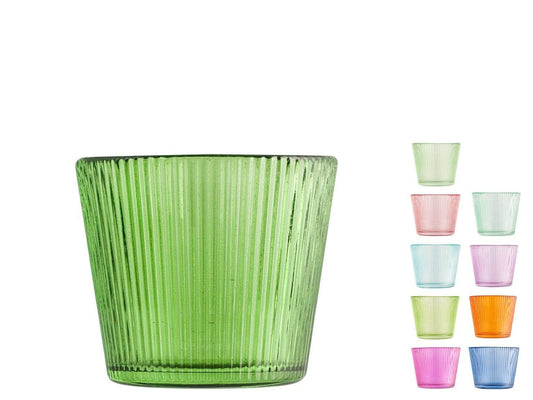 Bunte Glas-Teelichthalter cm 7,5