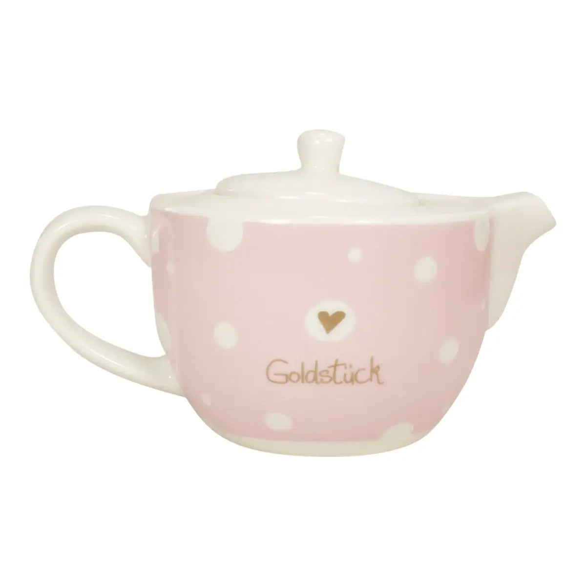 Tea for One Set mit Golddruck "Goldstück"