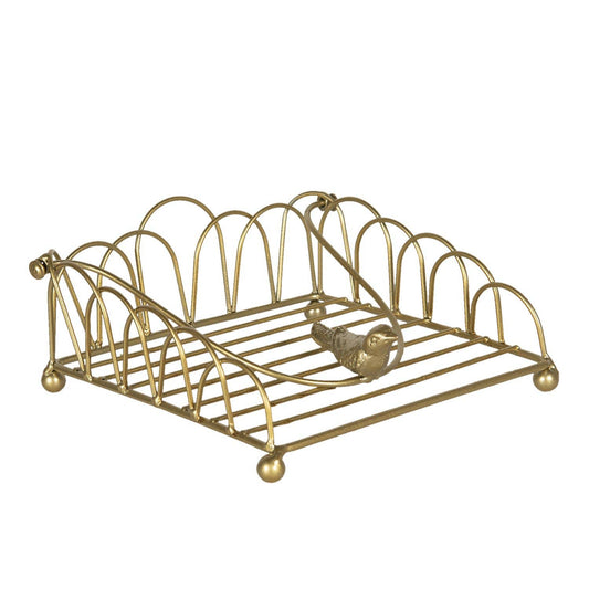 Goldener Serviettenhalter