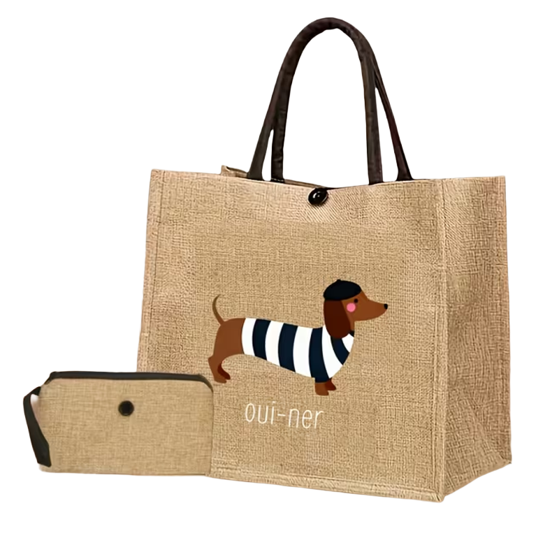 Tragetasche aus Jute DACKEL